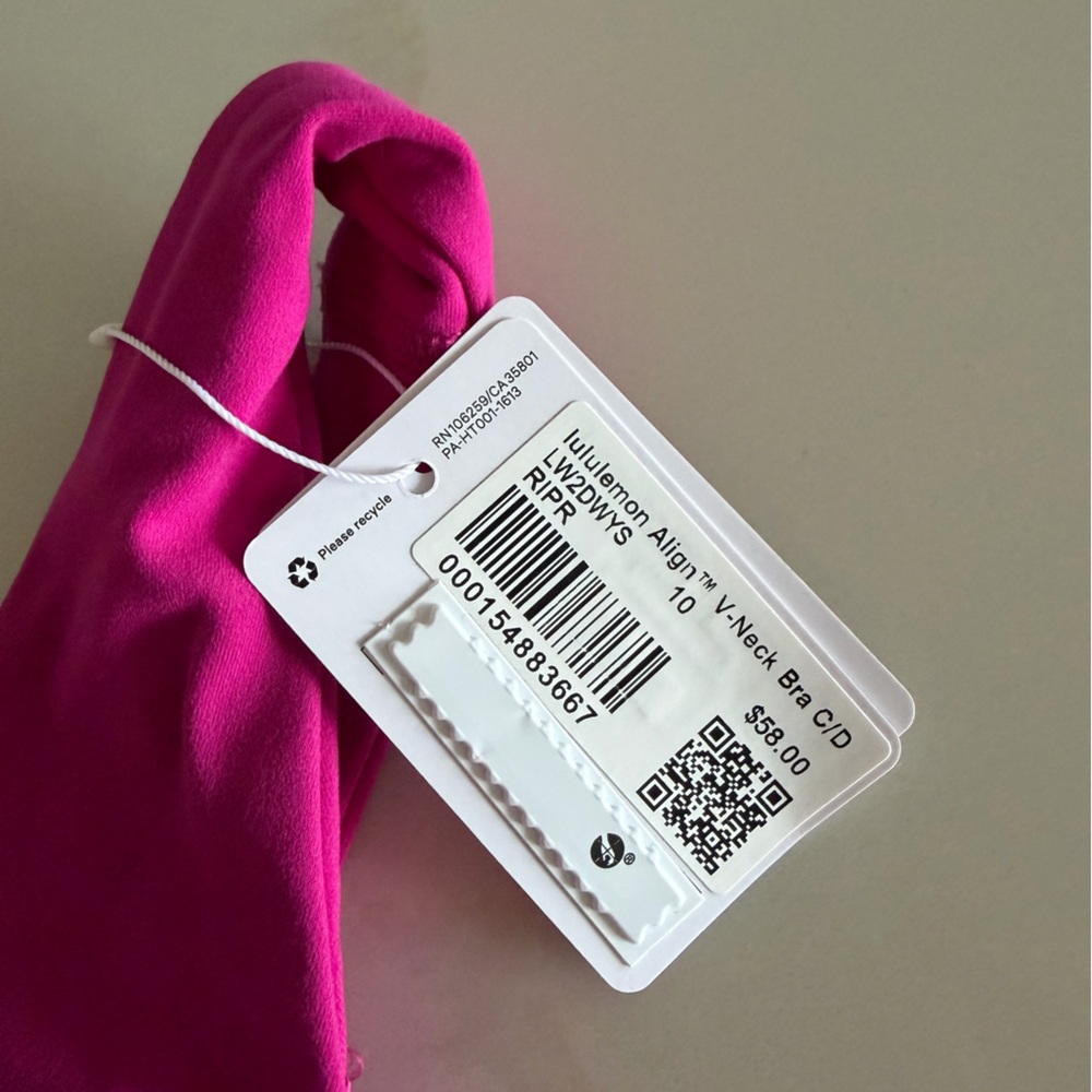 Align V neck bra - ripened raspberry - Picture 3 of 3